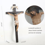 Bc Buildclassic Jesus Christ wall cross corpus and INRI detail view