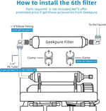 Geekpure replacement filter connections and fittings