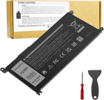 Wistar YRDD6 replacement laptop battery front view showcasing the sleek black protective casing layout