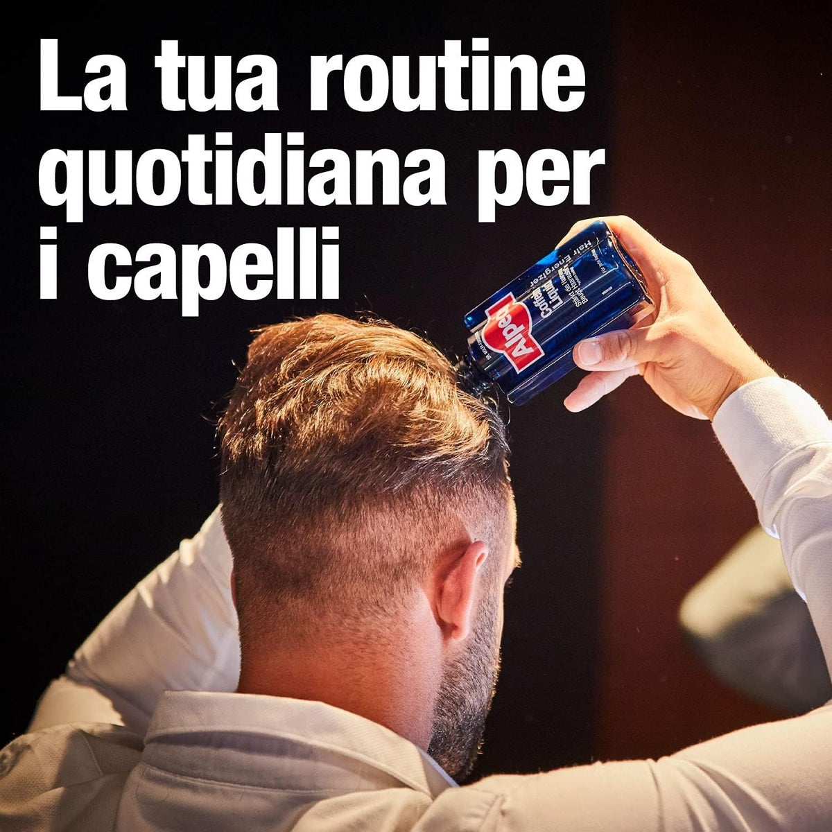 Alpecin caffeine liquid bottle displayed with product cap
