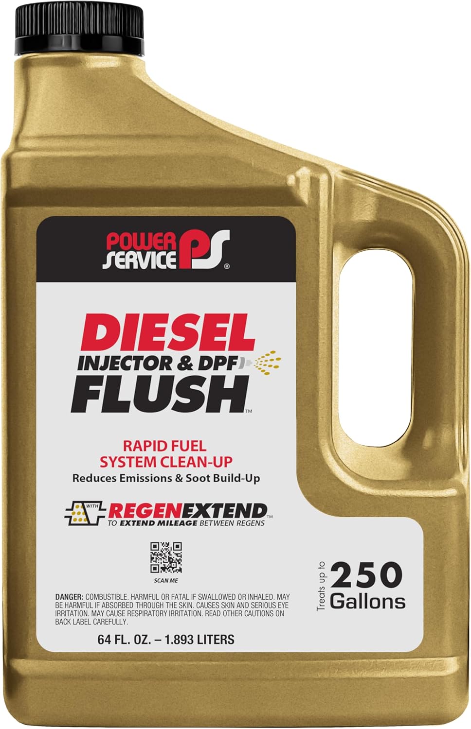 Power Service Diesel Injector and DPF Flush 64 Ounce front view bottle