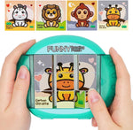Fullware rotating 3D puzzle for kids front view showcasing the giraffe animal picture pattern