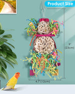 Natural sola balls and sepak takraw rattan bird chewing toy