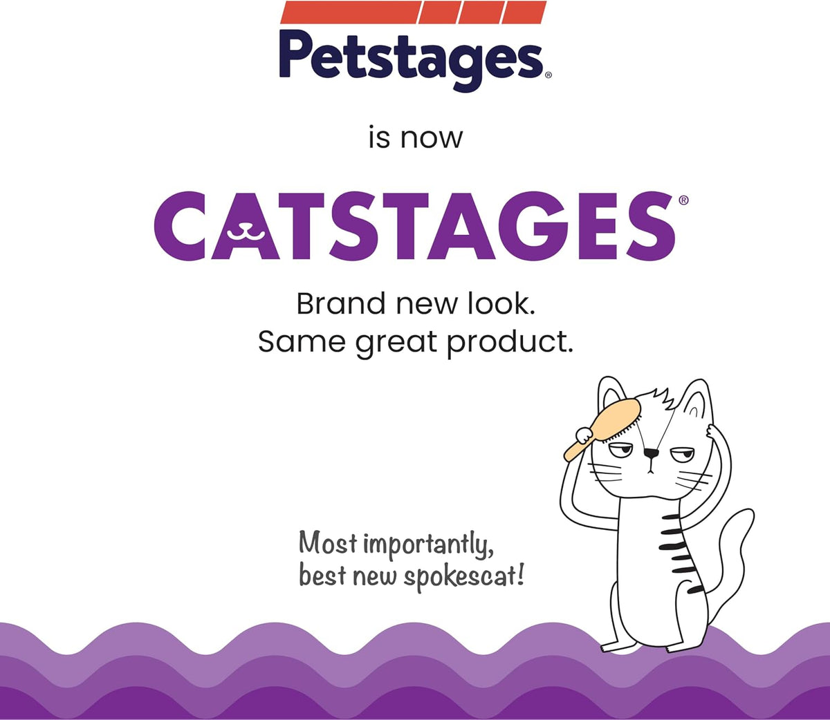 Catstages interactive cat toy showing side paw openings