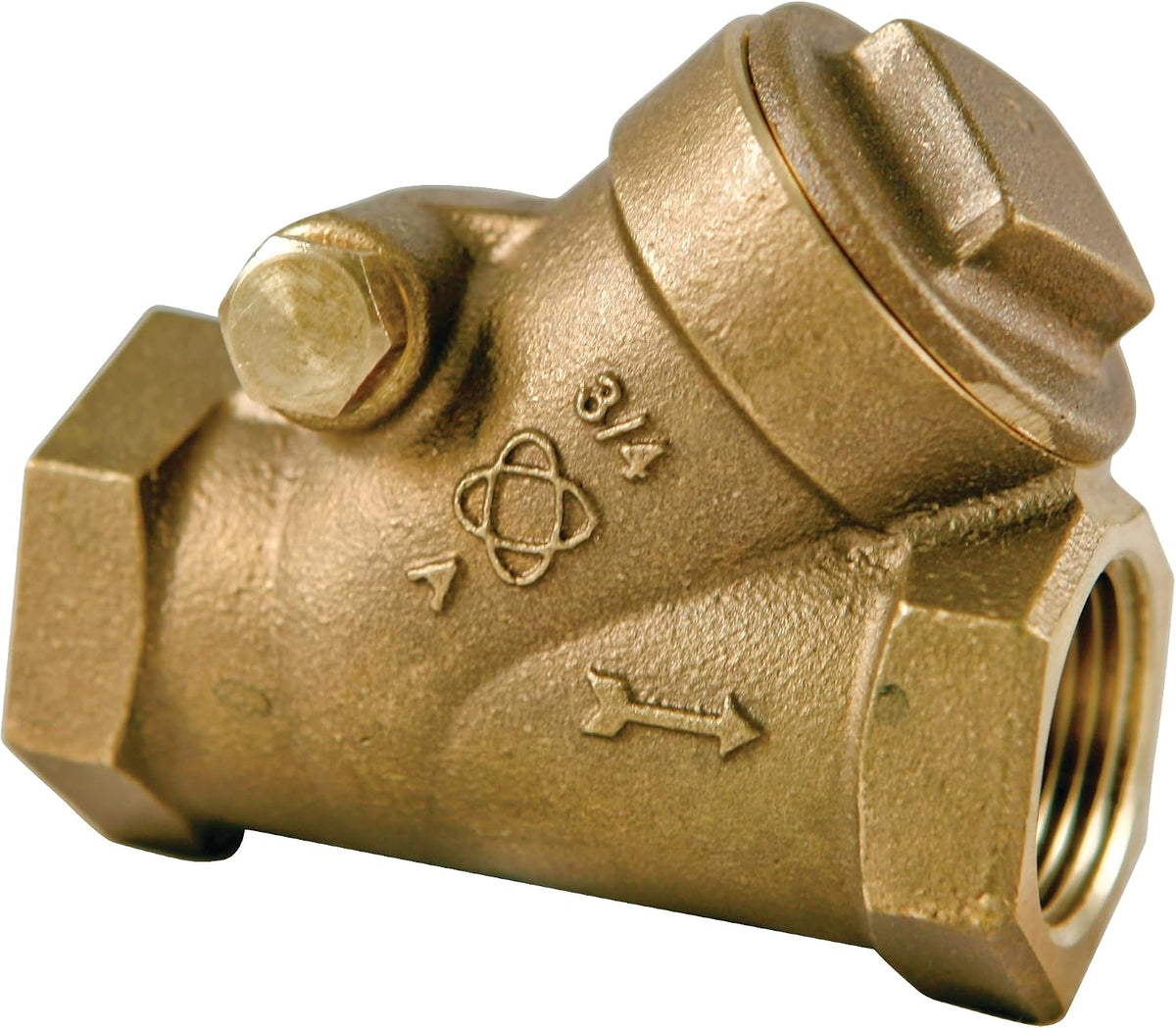 Nibco Fig No T 413 Y LF bronze check valve front view industrial hardware