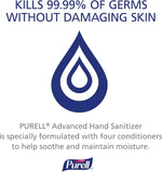 Packaging and components included in the Purell sanitizer kit box