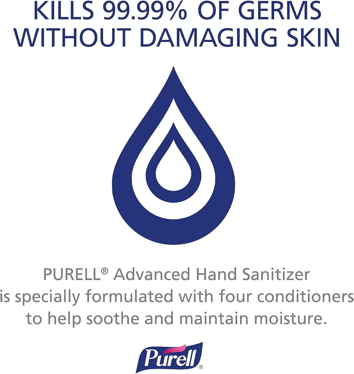 Packaging and components included in the Purell sanitizer kit box