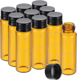 PATIKIL 10pcs 5ml Small Brown Glass Vials with White Screw Cap, Borosilicate Glass Graduated Sample Bottles for Solid Liquid Powder Storage - Image 15