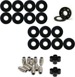Labeda 76mm and 80mm Hi-Lo roller hockey wheel set with spacers