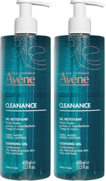 Eau Thermale Avene skincare range group shot including Cleansing Gel