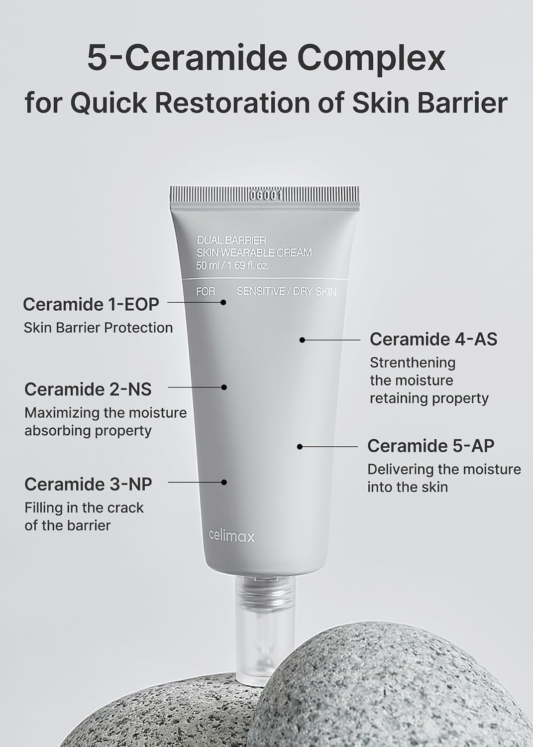 Celimax calming toner and hydration cream texturizing swatch displaying fast absorbing non greasy finish