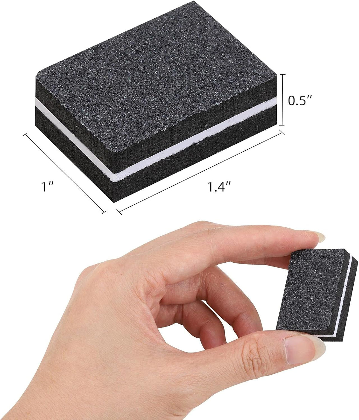 acDesign nail care buffing blocks staged for professional salon usage