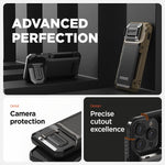 VRS Design Damda Glide DuoGuard iPhone 16 Pro Max case camera protection cover acting as kickstand