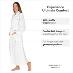 Boca Terry luxury lounge robe back view