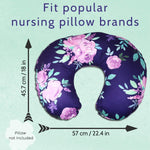 Tanofar floral baby pillow slipcover lifestyle setup