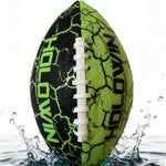 HW HOLOWIN water sports water football front view showcasing green and black textured grip surface.