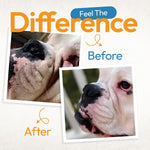 Premium imported USA pet hygiene cleaning pads on a clean background