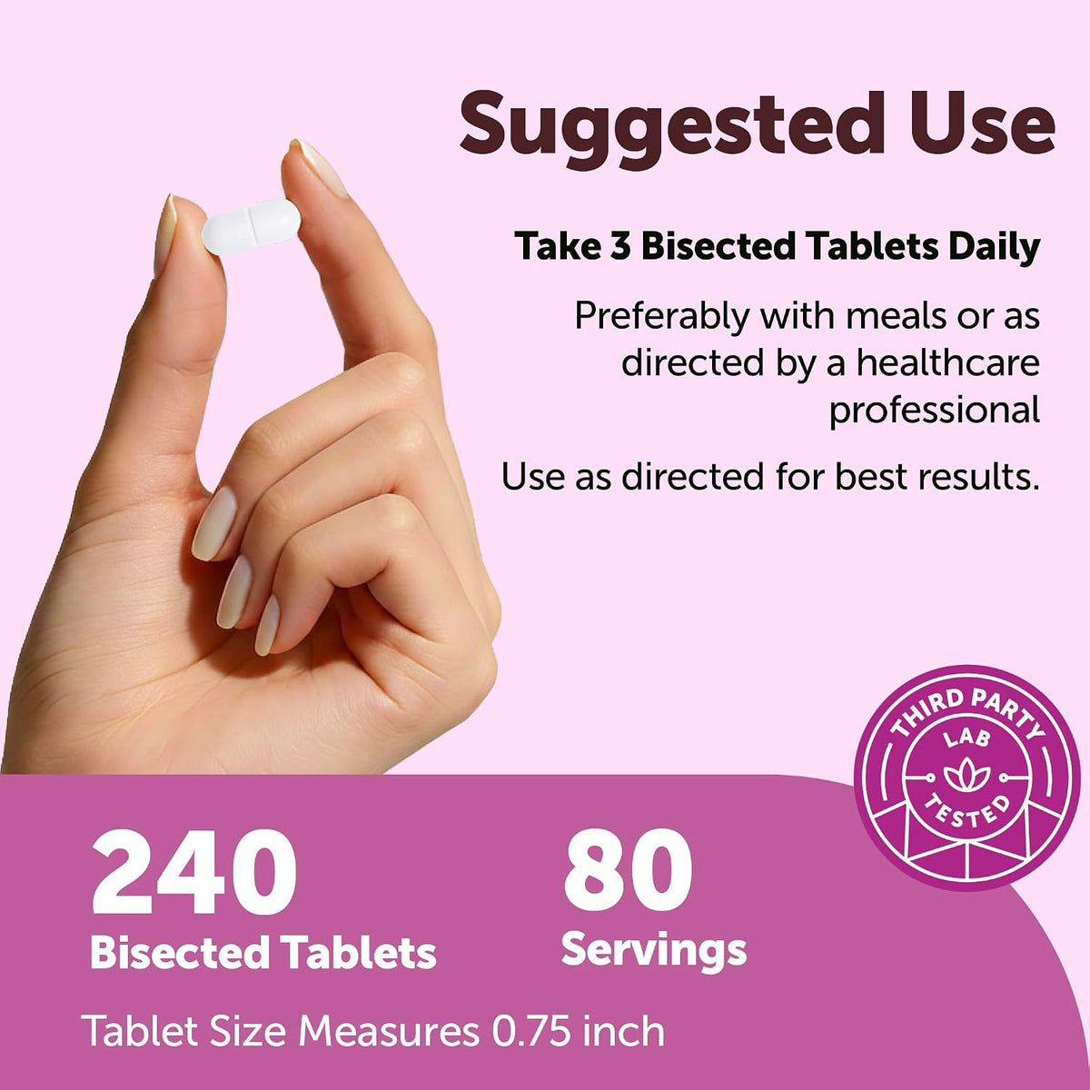 Nutraharmony calcium bottle showing 1200mg serving size