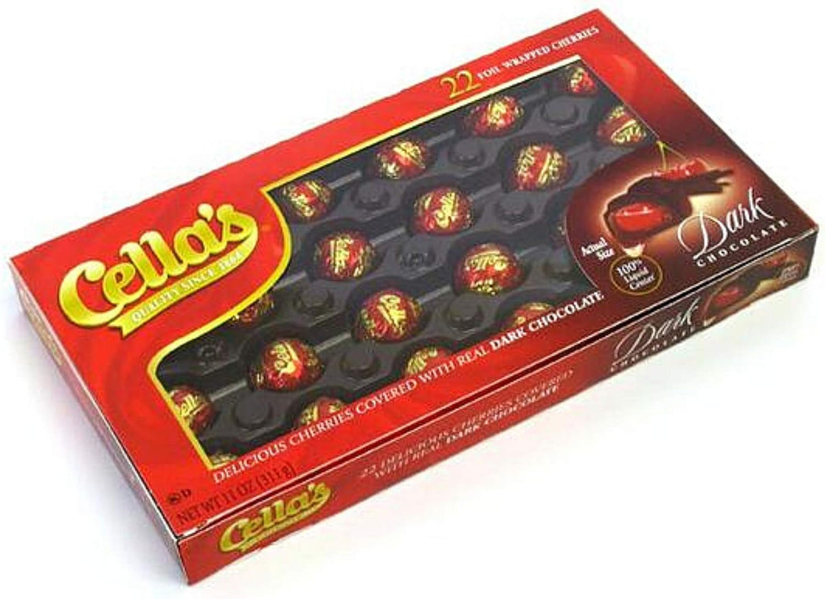 22 count box of Cella's liquid center cherries