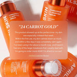 Application of the non comedogenic niacinamide serum onto sensitive facial skin.