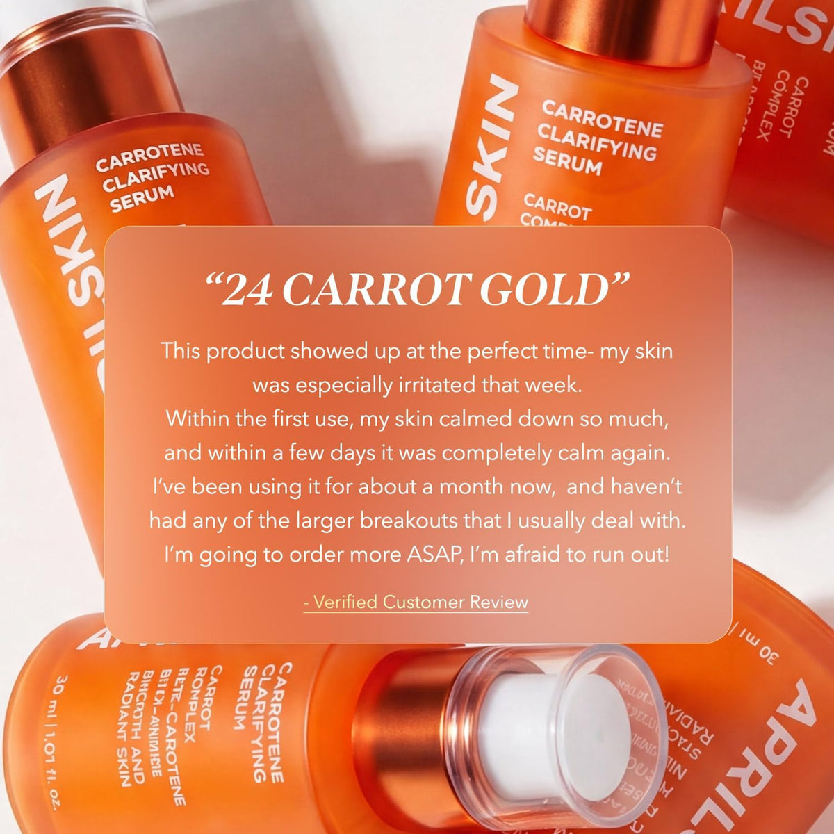 Application of the non comedogenic niacinamide serum onto sensitive facial skin.