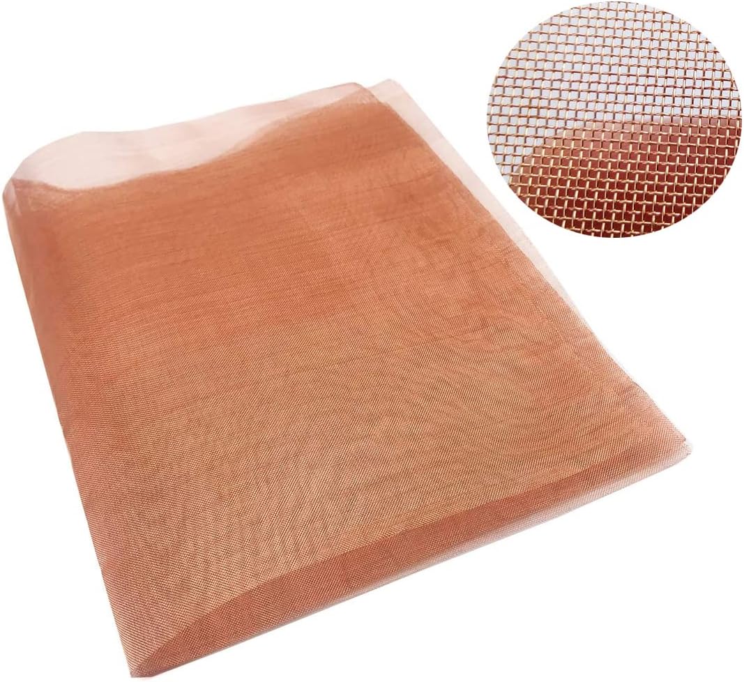 Skypro copper wire mesh front view roll