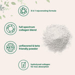Micro Ingredients hydrolyzed collagen powder texture close up