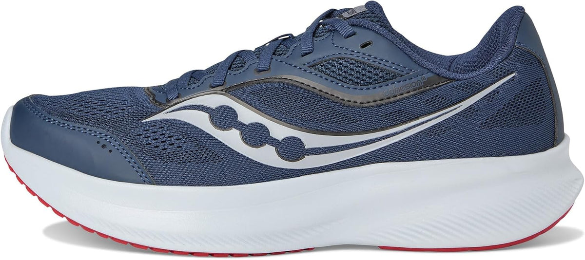 Saucony Men's Cohesion 18 rear heel counter and cushioning angle