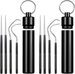 Patelai portable titanium toothpicks front view outdoor utility tool