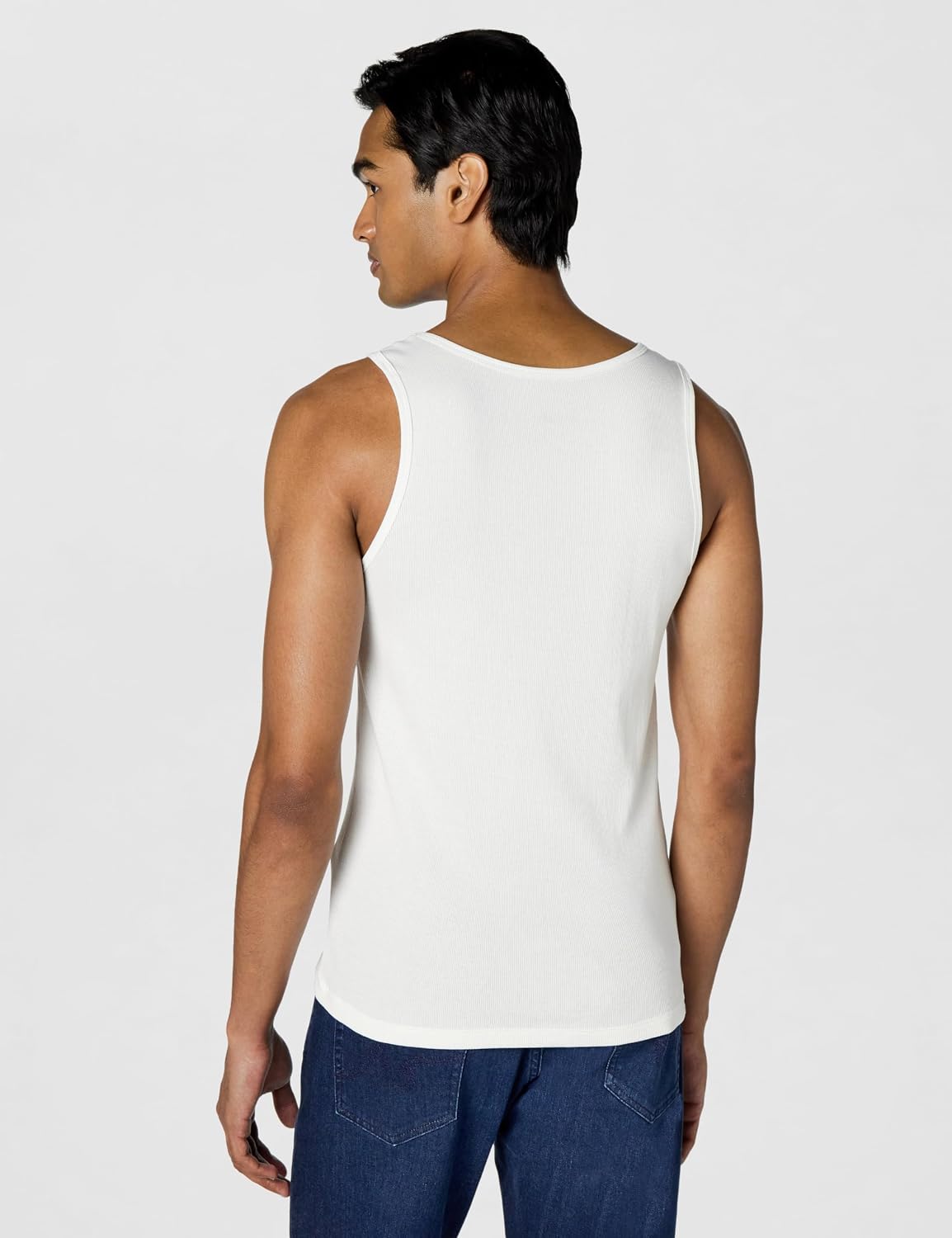 BOSS logo embroidered tank top chest detail