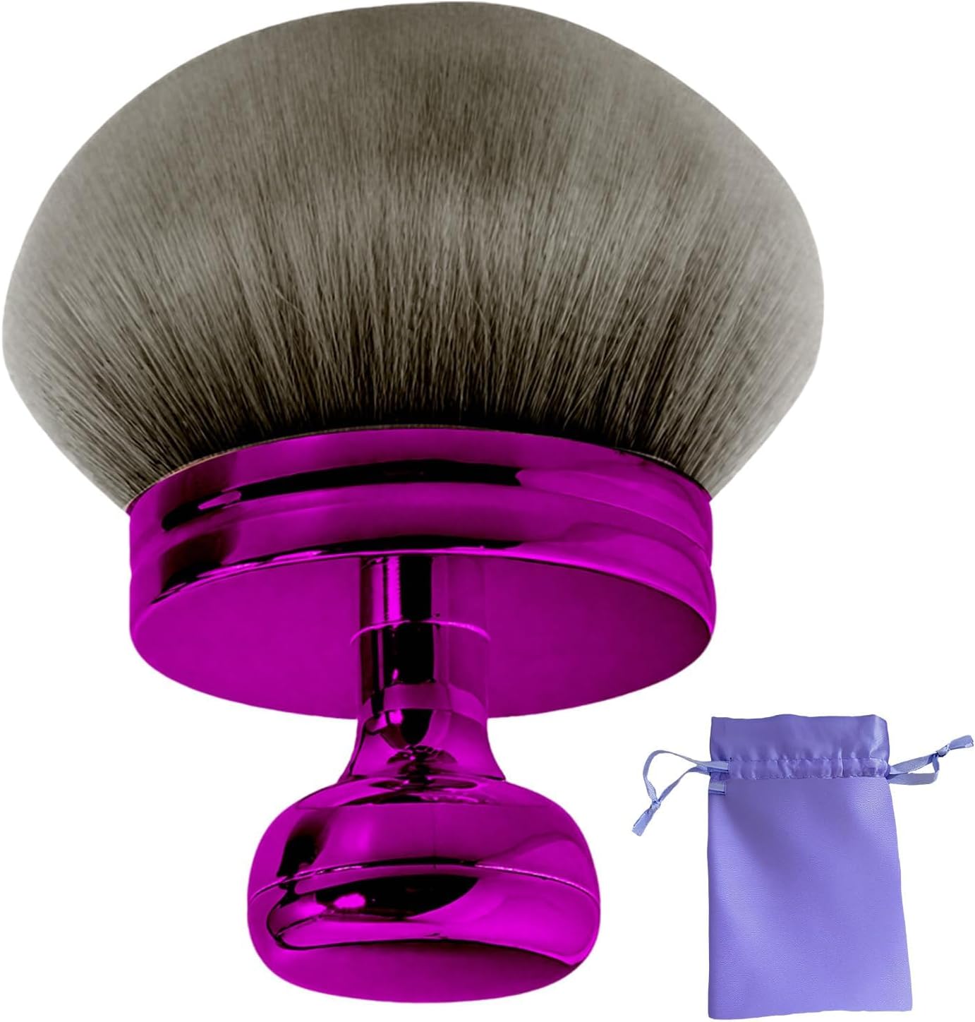 BABYSHEEP extra large body tanning brush front view featuring soft purple synthetic bristles.