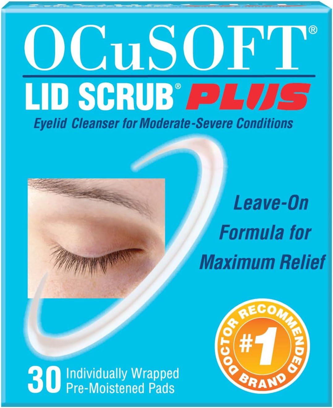 OCuSOFT Lid Scrub Plus, Pre-Moistened Pads, 30 Count - Image 1