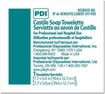 PDI cleansing wipes box showing item dimensions