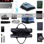 Seyfocnia waterproof leather weekender bag side profile