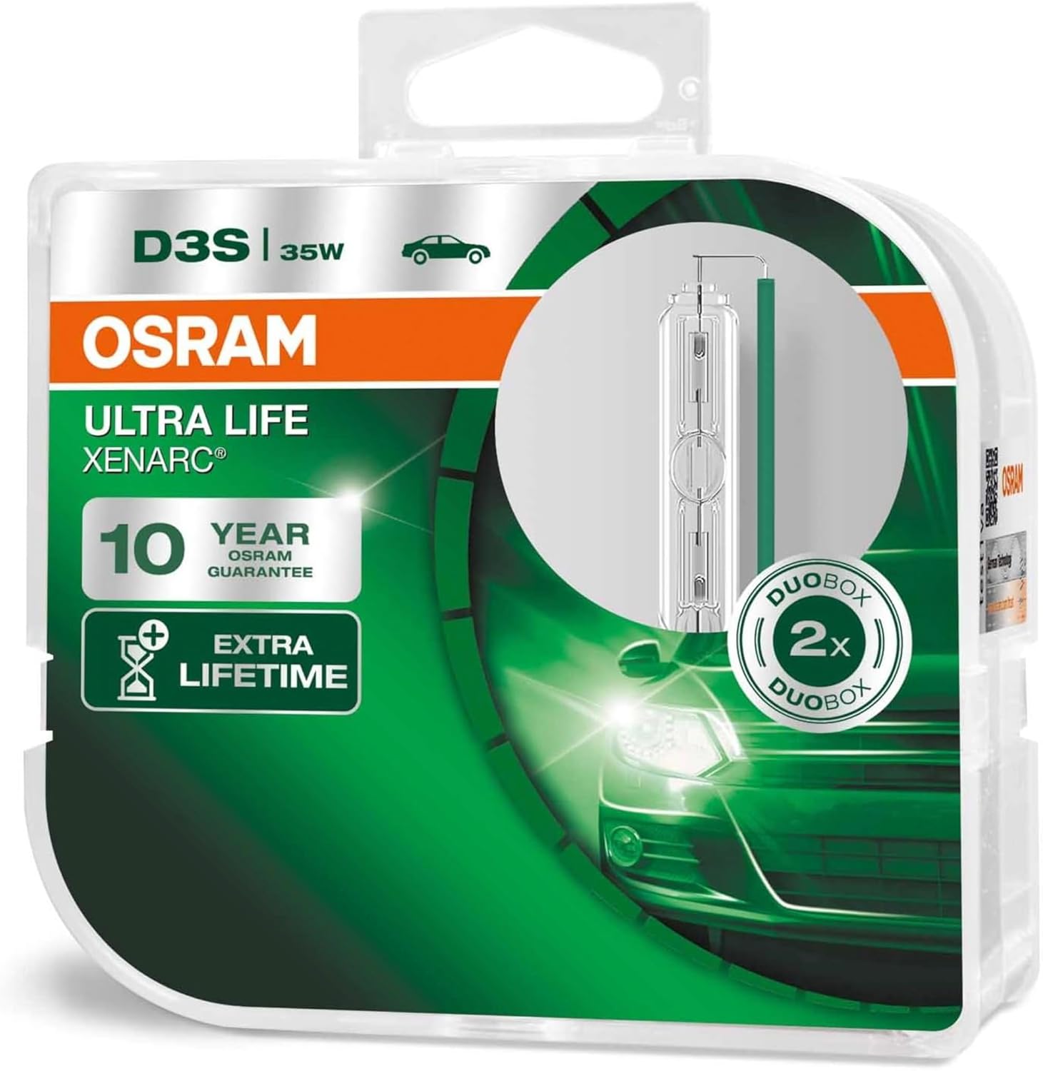 Osram Xenarc Ultra Life D3S HID bulb front view