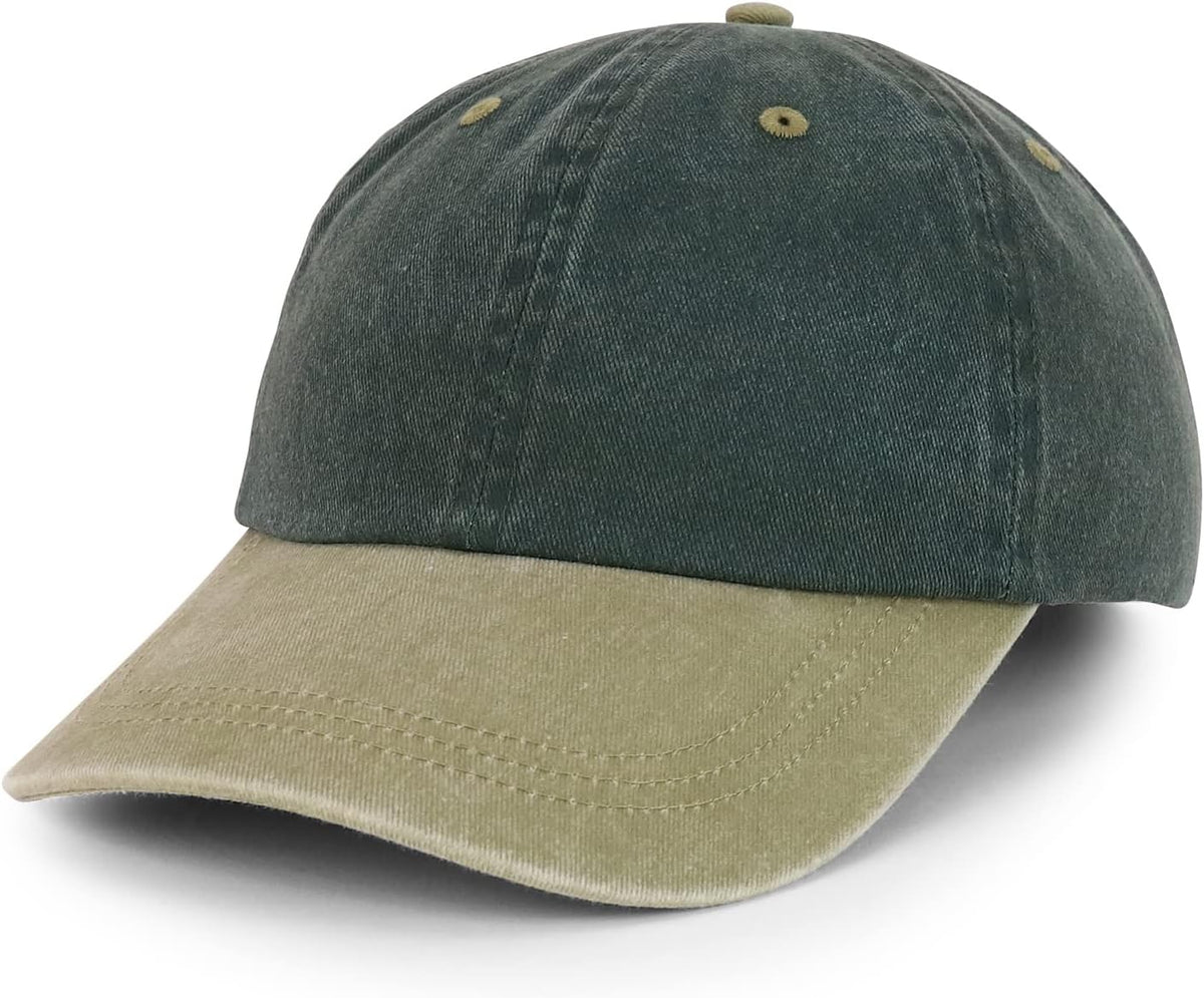 Trendy Apparel Shop Oversize XXL Pigment Dyed Washed Cotton Baseball Cap - Image 15