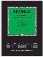 Arches watercolor pad front view professional art paper