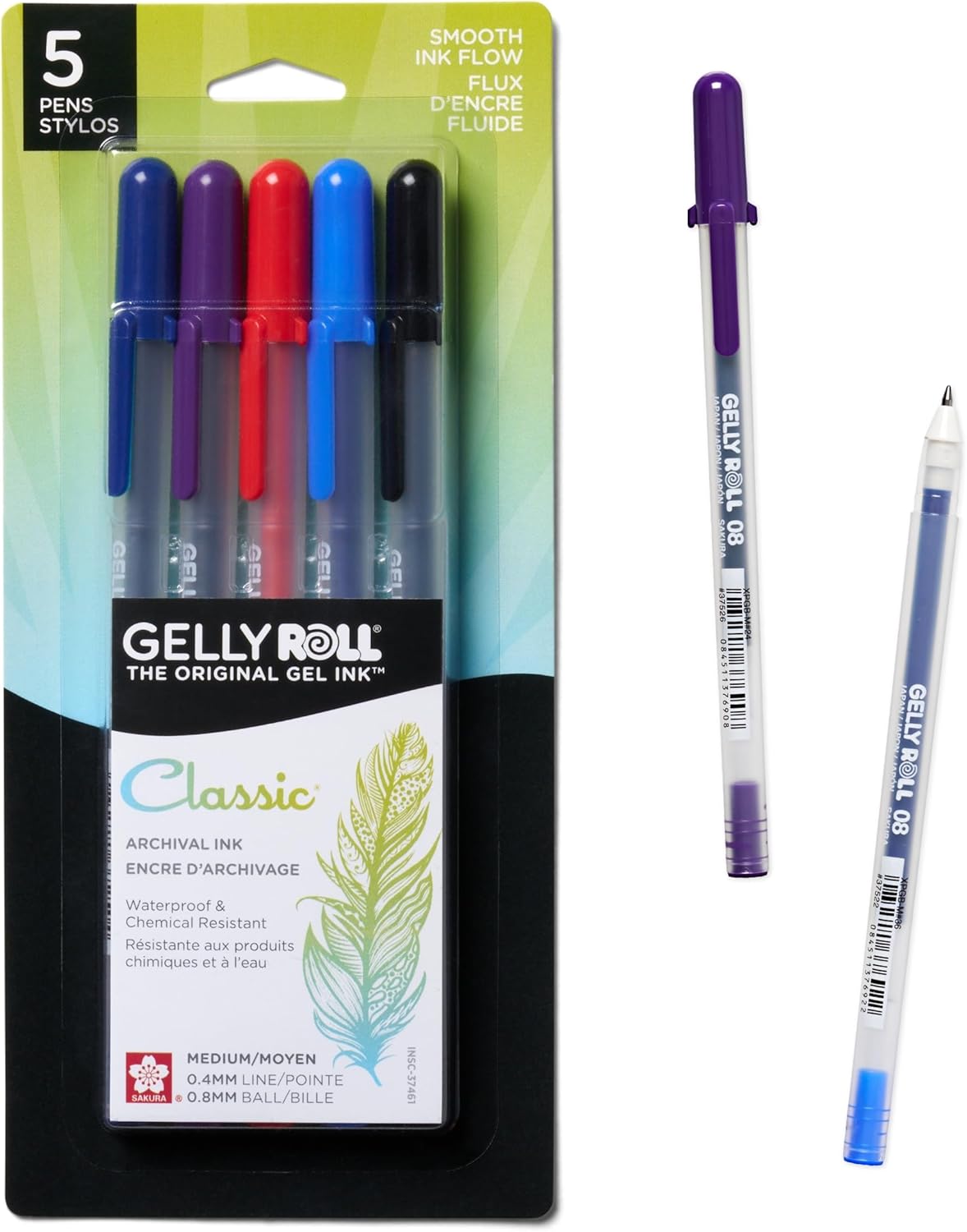 SAKURA 3-Piece Gelly Roll Blister Card Medium Point Gel Ink Pen Set, Black | Gel Ink Pen for Writing, Art & Drawing, Smooth Archival Quality Ink, Certified Non-Toxic, Japanese Quality - Image 10