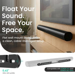 ynVISION.DESIGN soundbar bracket low profile side angle view