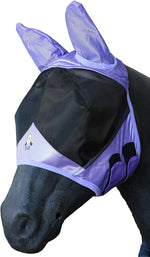 T Teke fine mesh horse fly mask with ears front view