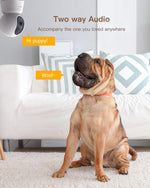 Arenti home security camera highlighting two way talk audio speaker.