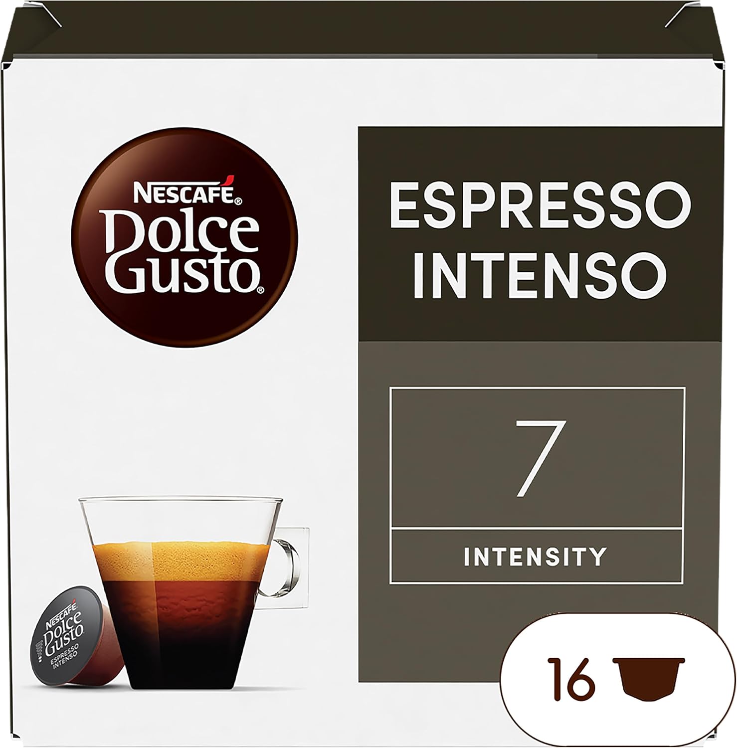Coffee , SATZ 1 : Nescafe Dolce Gusto Espresso Intenso, 16 Pods - Image 1