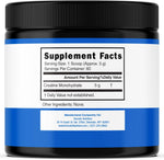 Dorado Nutrition pure micronized creatine powder supplement label