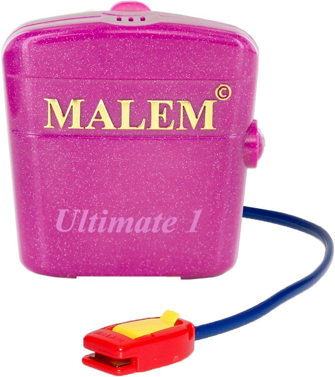 Malem Ultimate Bedwetting Alarm Pink for Boys and Girls - Loud Sound & Strong Vibration Wake Even Deep Sleepers - Enuresis Alarm - Image 1