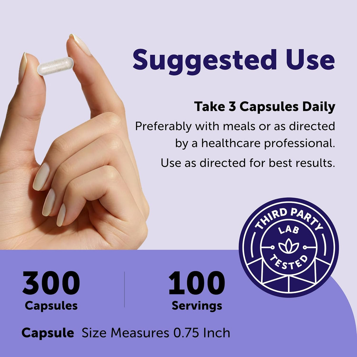 Supplement facts panel for Micro Ingredients Triple Magnesium Complex with Vitamin C