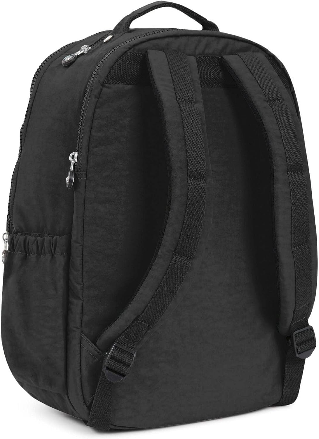 Kipling nylon backpack front organizational pocket open