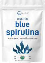 Micro Ingredients organic blue spirulina powder front view packaging