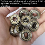 Double metal shielded 8x22x7mm bearing side angle