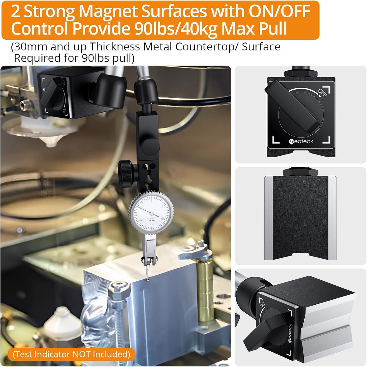 Neoteck magnetic base ON OFF switch mechanism