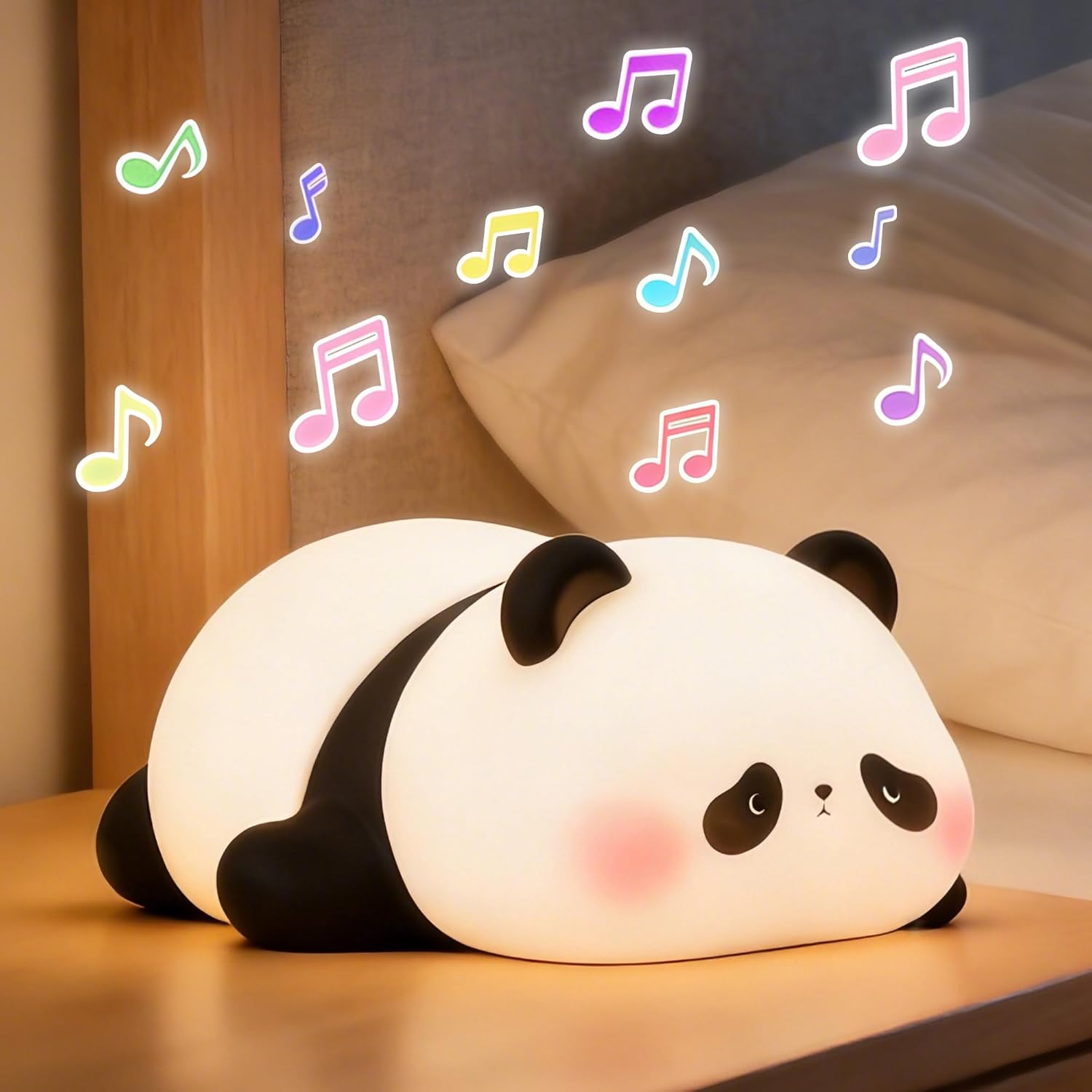 Famiduo cute panda night light front view nursery lamp